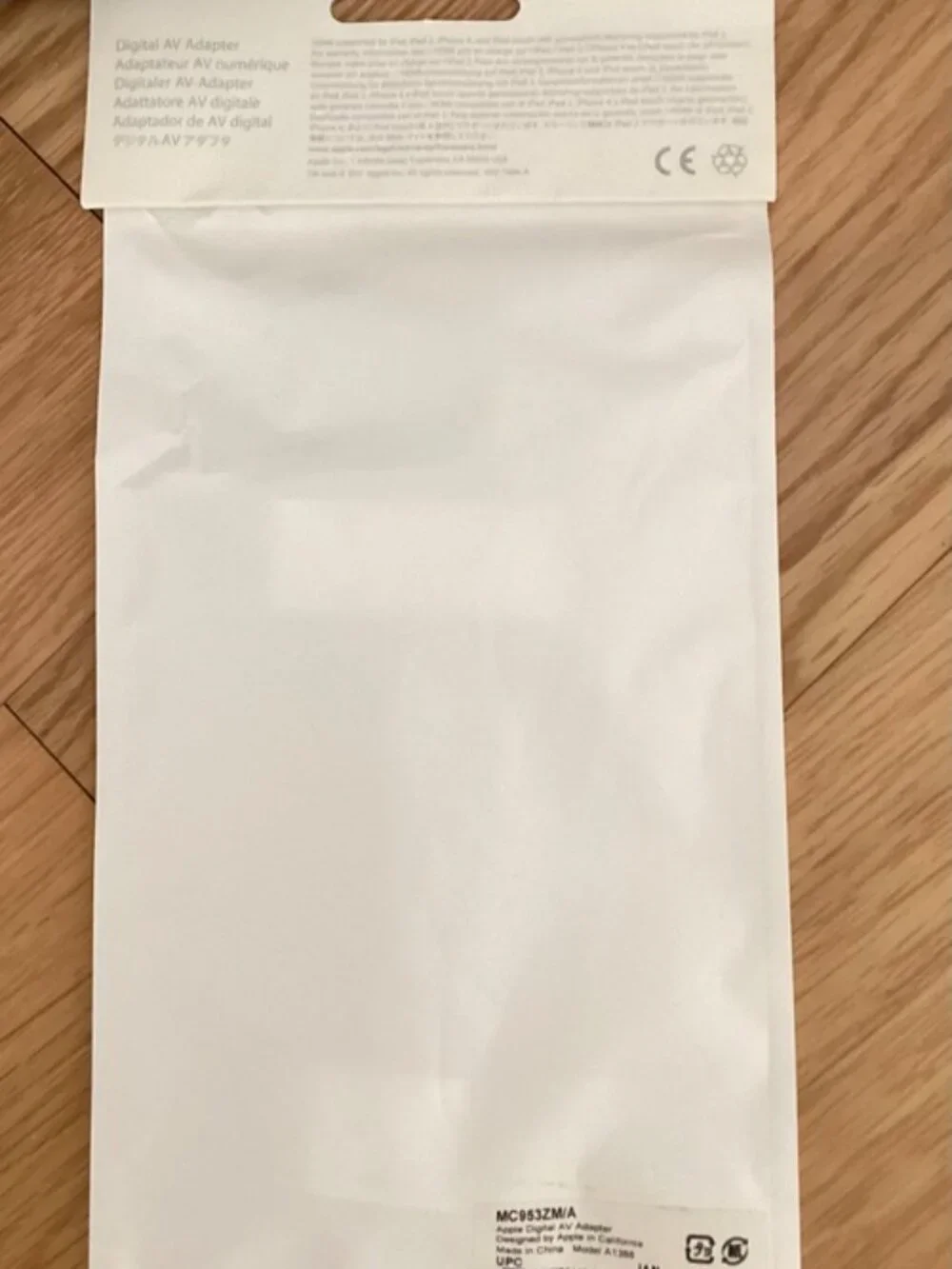 Apple Digital AV Adapter MC953ZM/A – 30-Pin to HDMI (A1388) New Sealed OEM iPod